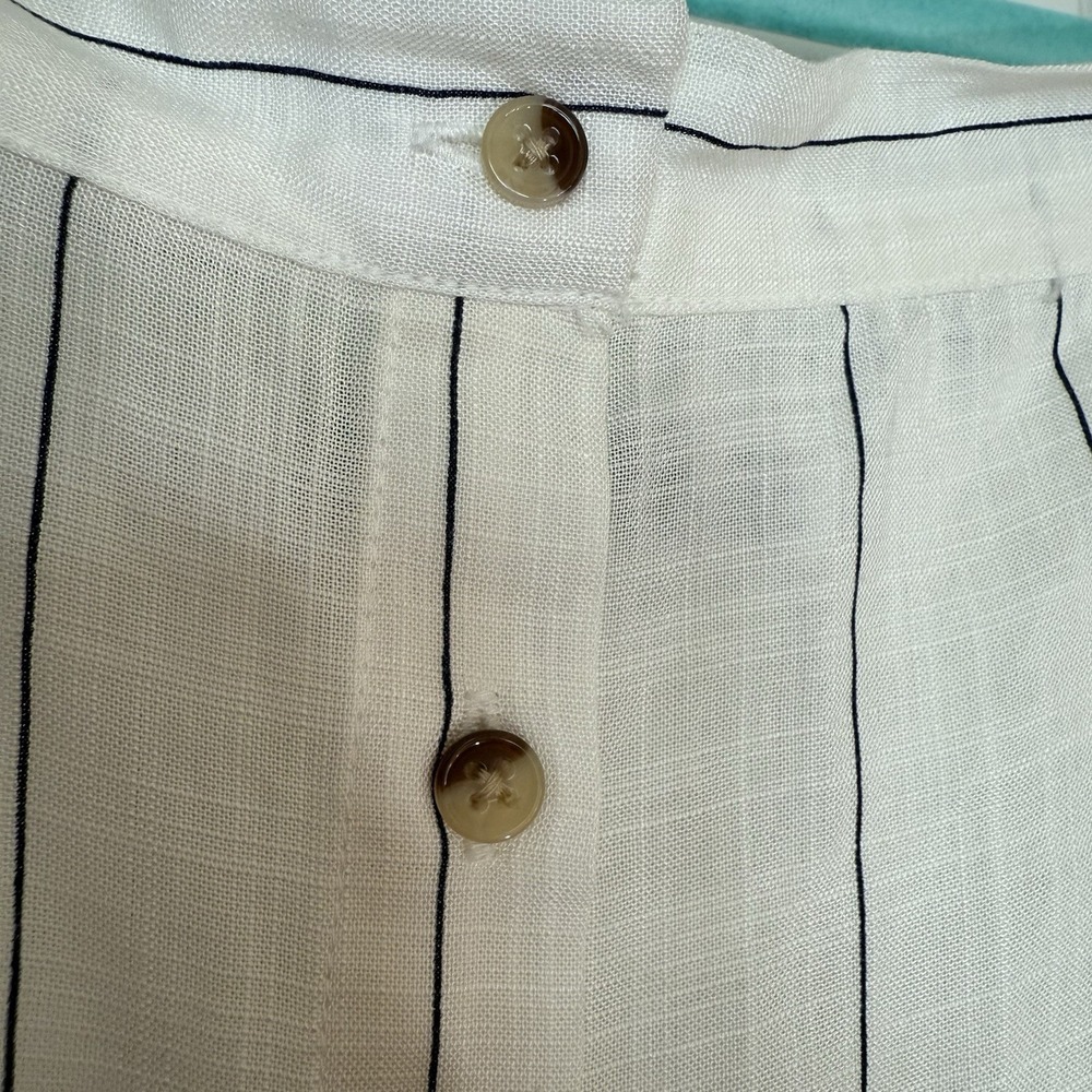 BDG Urban Outfitters Tie-Sleeve Off-The-Shoulder Blouse Top Button-Down Size M - Picture 7 of 14